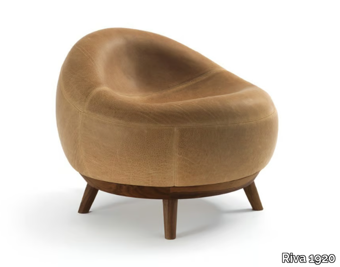 MAUI SOFT - Leather easy chair _ Riva 1920