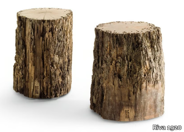 BRICOLA VENEZIA STOOL - Low briccola wood garden stool _ Riva 1920