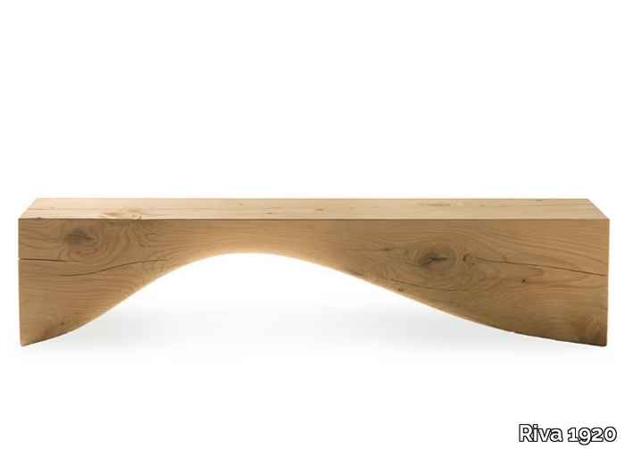 CURVE BENCH - Cedarwood bench _ Riva 1920