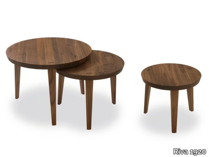 TAO - Round solid wood coffee table _ Riva 1920