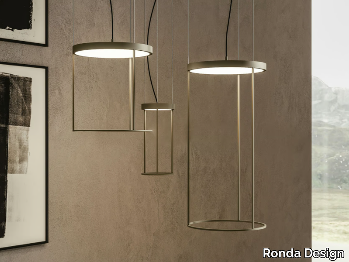 BRASSIE ROUND - LED metal pendant lamp _ Ronda Design