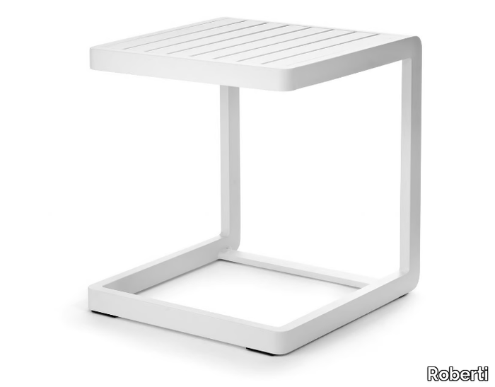 SAMBA RIO - Square aluminium garden side table _ Roberti