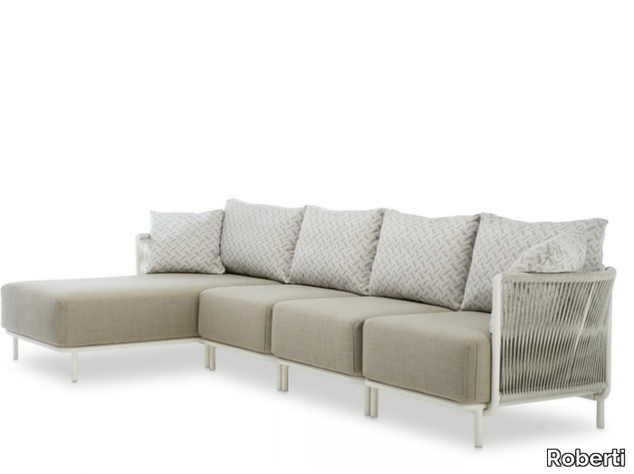 QUEEN - Sofa woven with polyester rope _ Roberti