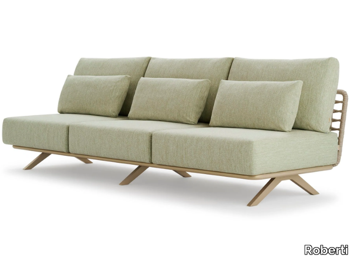 ARMÀN - 3 seater sofa woven with polyester rope _ Roberti