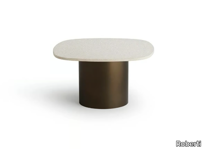 ARMÀN - Low square terrazzo garden side table _ Roberti