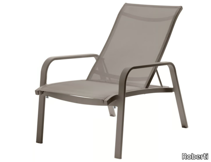 PLAYA - Recliner Batyline® deck chair with armrests _ Roberti