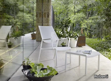 SAMBA RIO - Aluminium garden chair with armrests _ Roberti