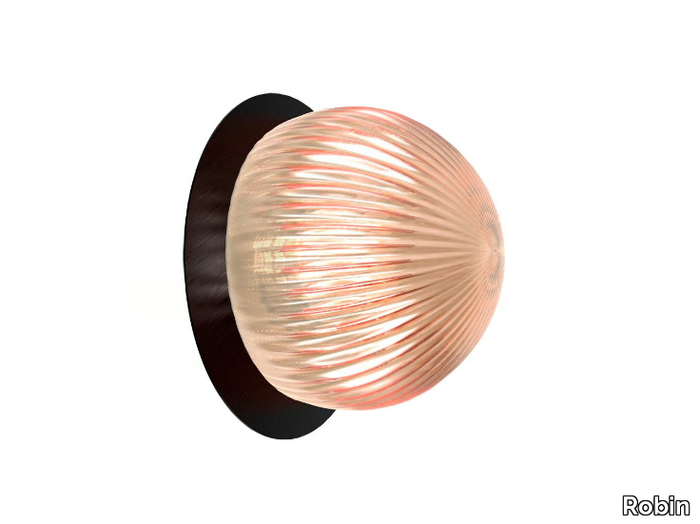 ROI DISC - Glass ceiling lamp / wall lamp _ Robin