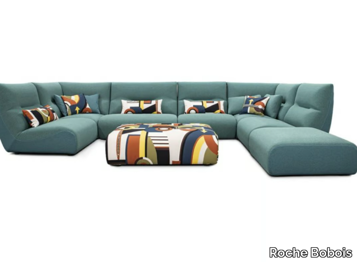 TEMPS CALME OUTDOOR - Corner sectional fabric garden sofa _ Roche Bobois