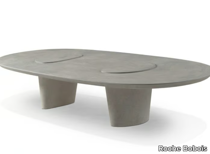 TELOPHASE - Low oval MDF coffee table _ Roche Bobois