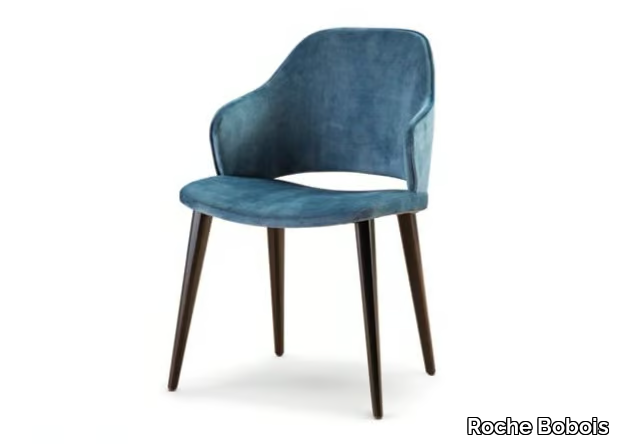 YEL - Upholstered fabric chair with armrests _ Roche Bobois