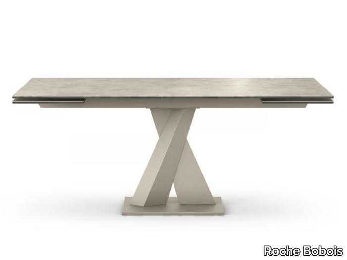 AXEL - CERAMIQUE - Extending porcelain stoneware dining table _ Roche Bobois