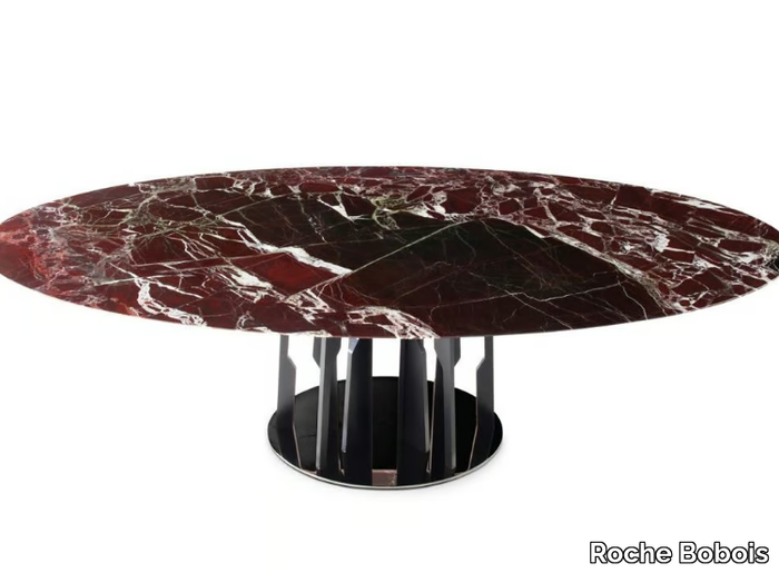 IVRESSE - Round marble dining table _ Roche Bobois