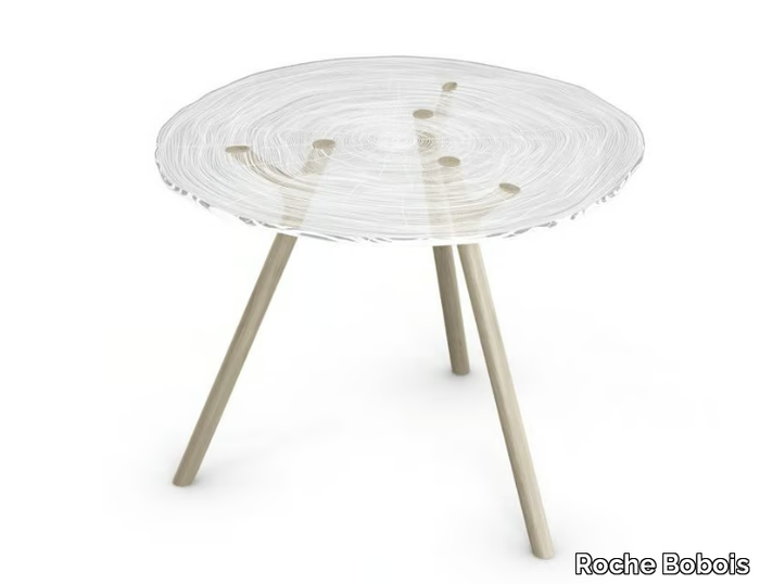 PLEXIWOOD - Round Altuglas® dining table _ Roche Bobois