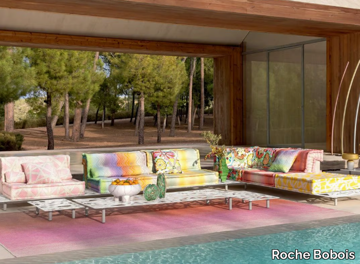 MAH JONG OUTDOOR - MISSONI HOME - Sectional fabric garden sofa _ Roche Bobois