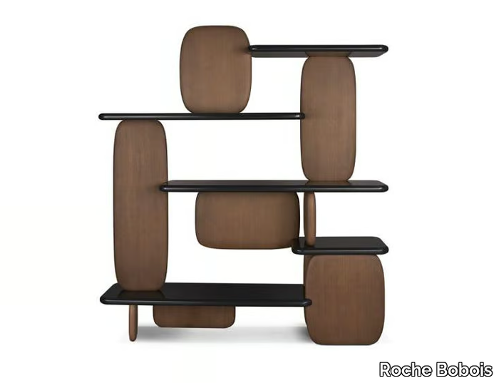 RIO IPANEMA - Freestanding open wooden bookcase _ Roche Bobois