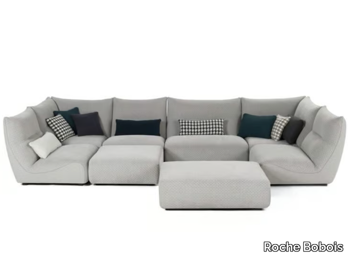 TEMPS CALME - Sectional fabric sofa _ Roche Bobois