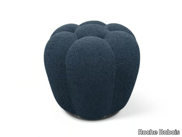 APEX - Upholstered round fabric pouf _ Roche Bobois