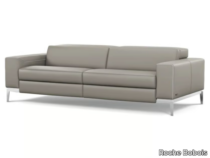 CALISTO 3 - 3 seater leather sofa with electric motion _ Roche Bobois