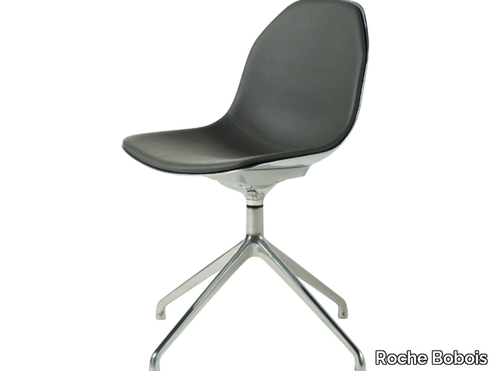 CHISTERA 2 - Swivel with 4-spoke base aluminium chair _ Roche Bobois