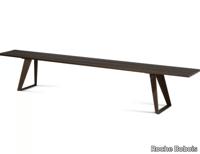 ECHOES - Aluminium garden bench _ Roche Bobois