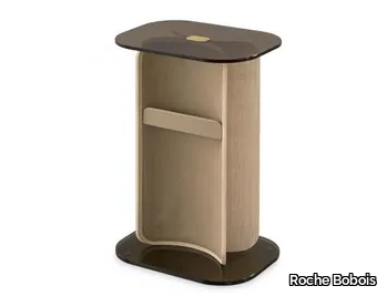 PARIS PANAME CHAMBRE - Rectangular wood veneer bedside table _ Roche Bobois