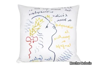 METAMORPHOSE - Square fabric cushion with removable cover _ Roche Bobois