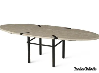 PASEO - Oval marble coffee table _ Roche Bobois