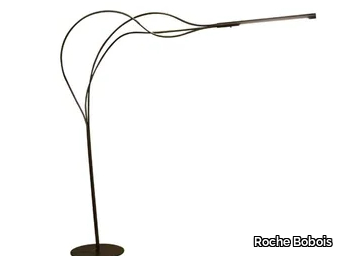 VIBRATO - LED adjustable glossy steel floor lamp _ Roche Bobois