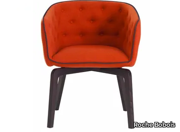 QUADRILLE - Tufted fabric easy chair _ Roche Bobois