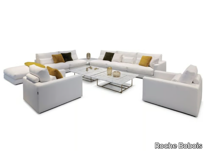 LONG BEACH - Modular velvet sofa with removable cover _ Roche Bobois