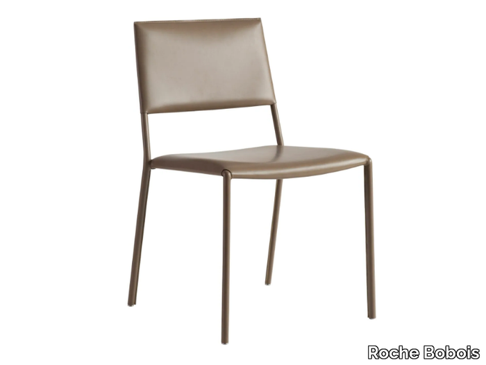 MIKI - Leather chair open back _ Roche Bobois