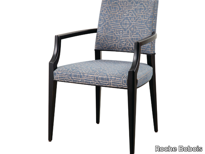 MONCEAU - Upholstered fabric chair with armrests _ Roche Bobois