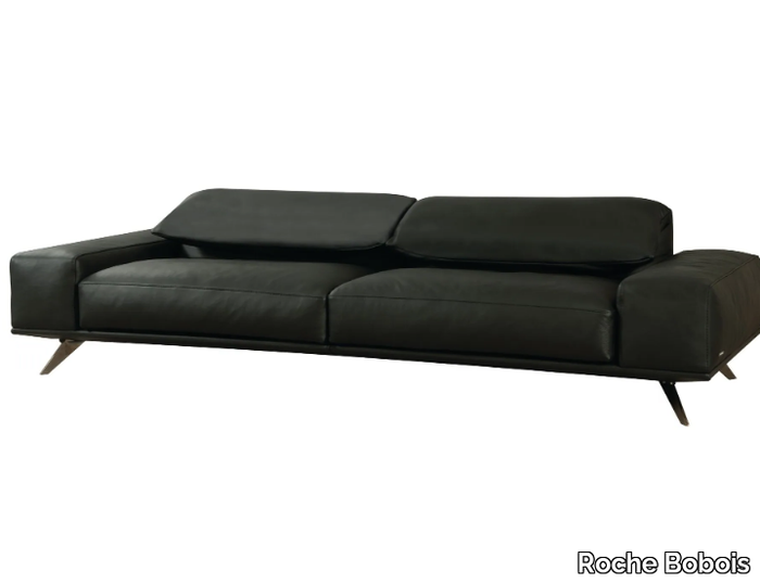 SOLALE - 3 seater leather sofa _ Roche Bobois