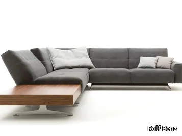 ROLF BENZ 50 - Corner sled base fabric sofa _ Rolf Benz