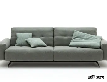 ROLF BENZ 50 - Tufted sled base fabric sofa _ Rolf Benz