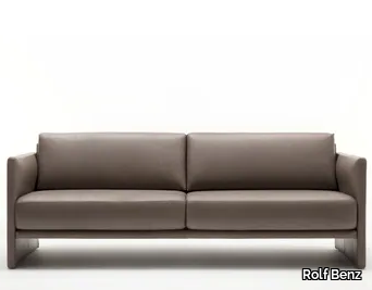 ROLF BENZ 009 CARA - 3 seater leather sofa _ Rolf Benz