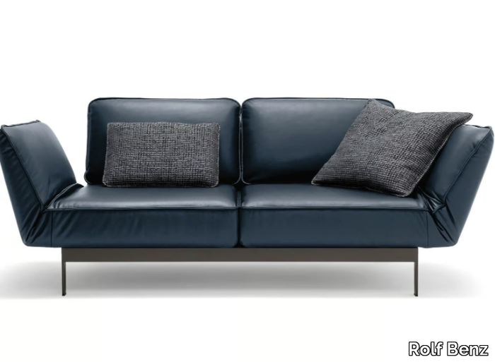 ROLF BENZ 386 MERA - 3 seater sofa with chaise longue _ Rolf Benz