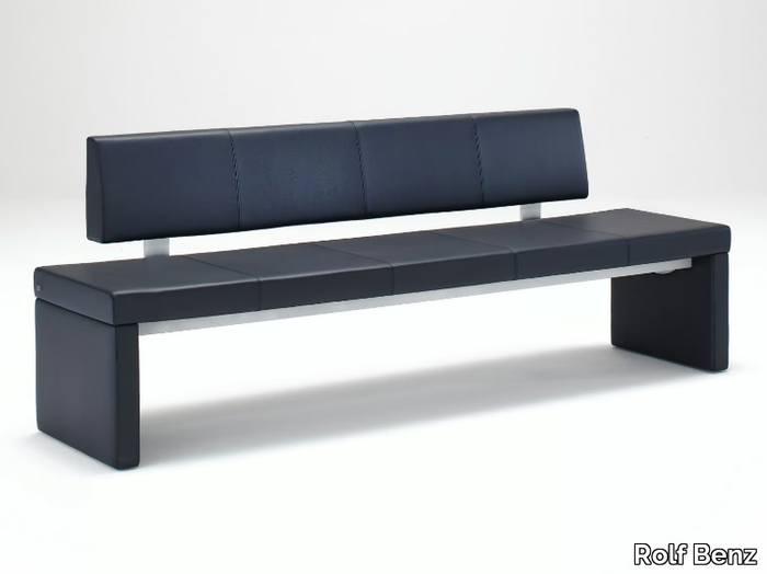 ROLF BENZ 620 - Modular leather bench with back _ Rolf Benz