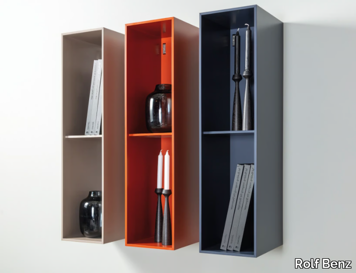 ROLF BENZ 9200 STRETTO - Open vertical wooden wall cabinet _ Rolf Benz