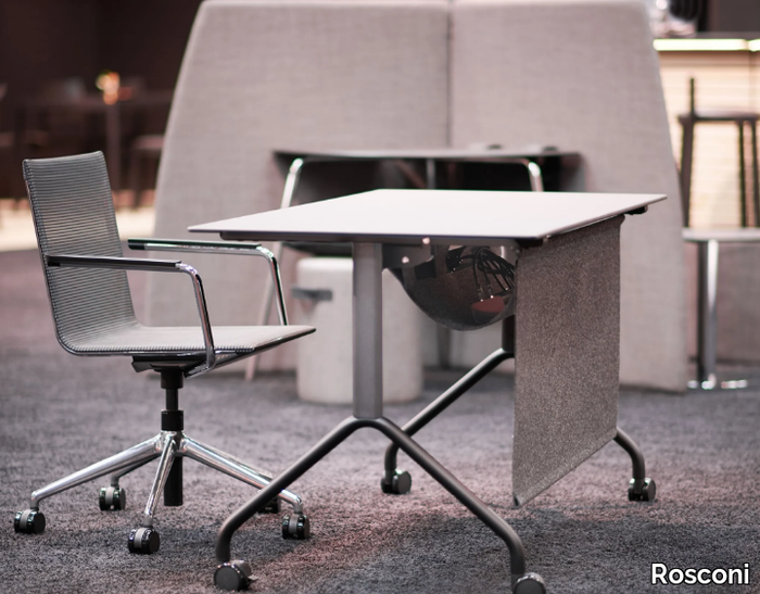 FX TABLE - Folding workstation desk with casters _ Rosconi