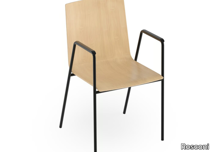 ATLANTA 452 - Wooden chair with armrests _ Rosconi