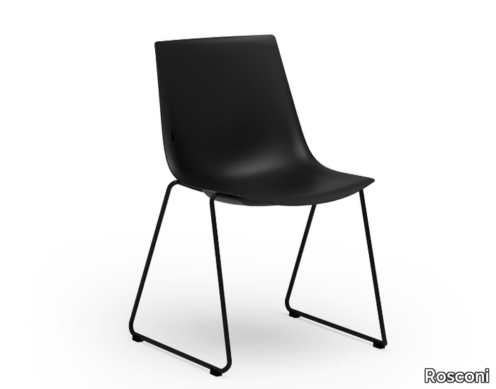 BLAQ 469 - Sled base plastic chair _ Rosconi