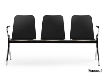 LOGOCHAIR - Beam seating with armrests _ Rosconi