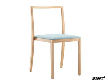 BONNIE & CLYDE - Stackable solid wood chair open back _ Rosconi