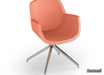 LOUNGE 630 - With 4-spoke base chair with fire retardant padding _ Rosconi