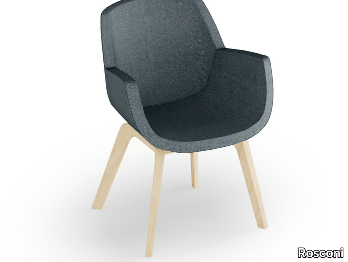 LOUNGE 630 - Fabric chair with fire retardant padding _ Rosconi