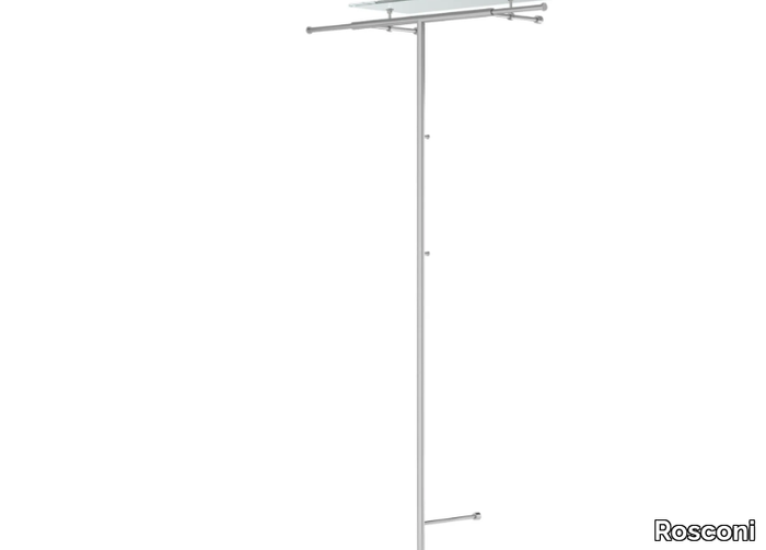 LUNA - Wall-mounted stainless steel coat rack _ Rosconi