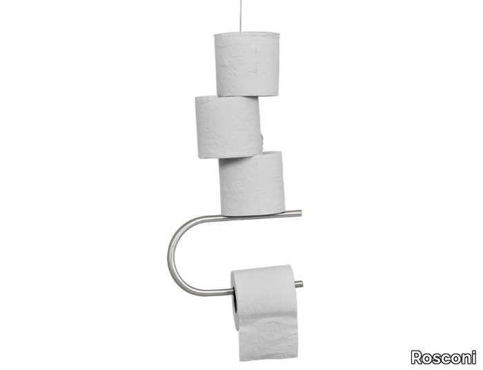 ROLLENSPIEL - Metal toilet roll holder _ Rosconi