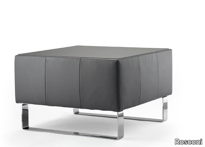 ULTIMO - Leather pouf / coffee table _ Rosconi